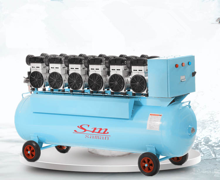 Silent oil-free air compressor